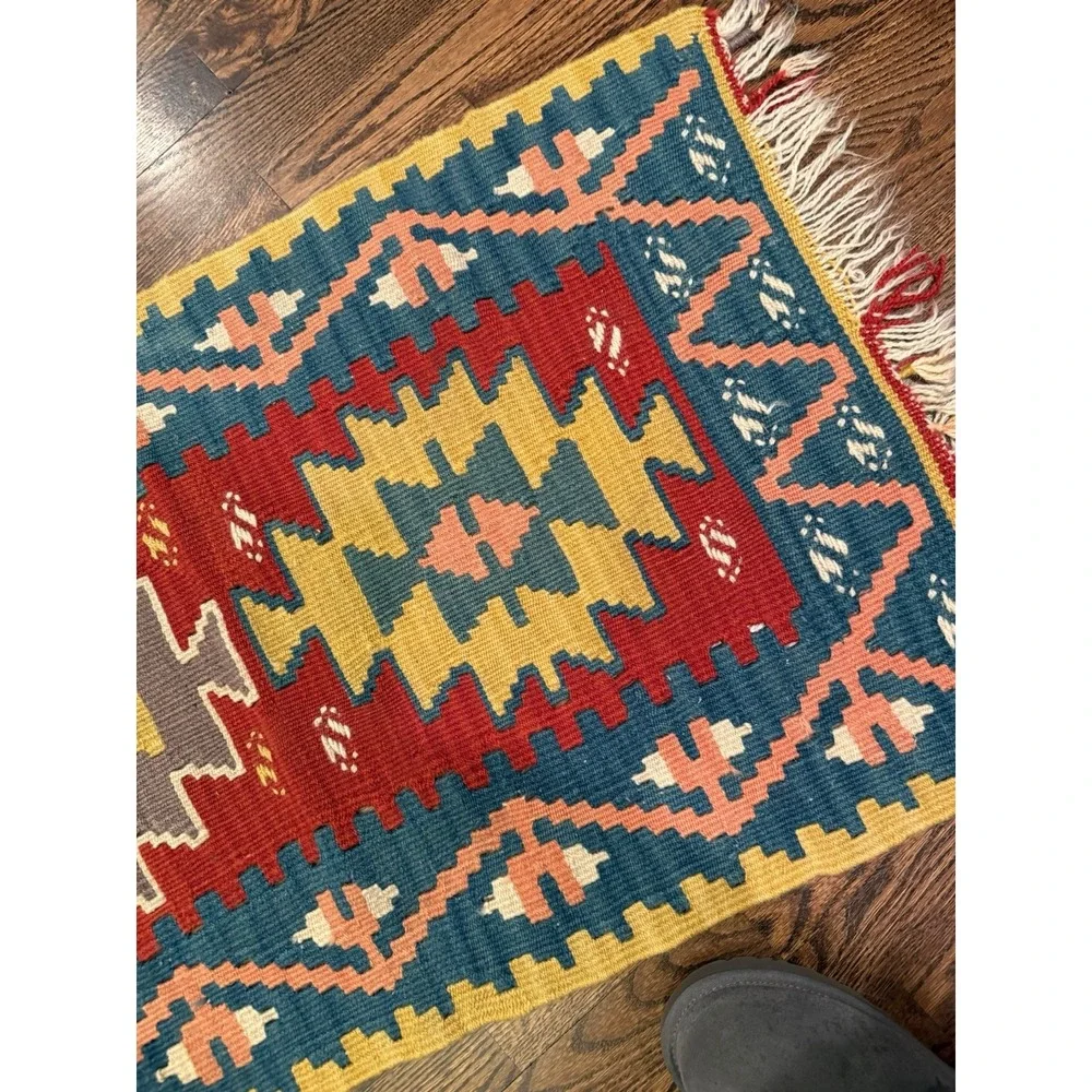 Vintage Turkish Wool Area Rug